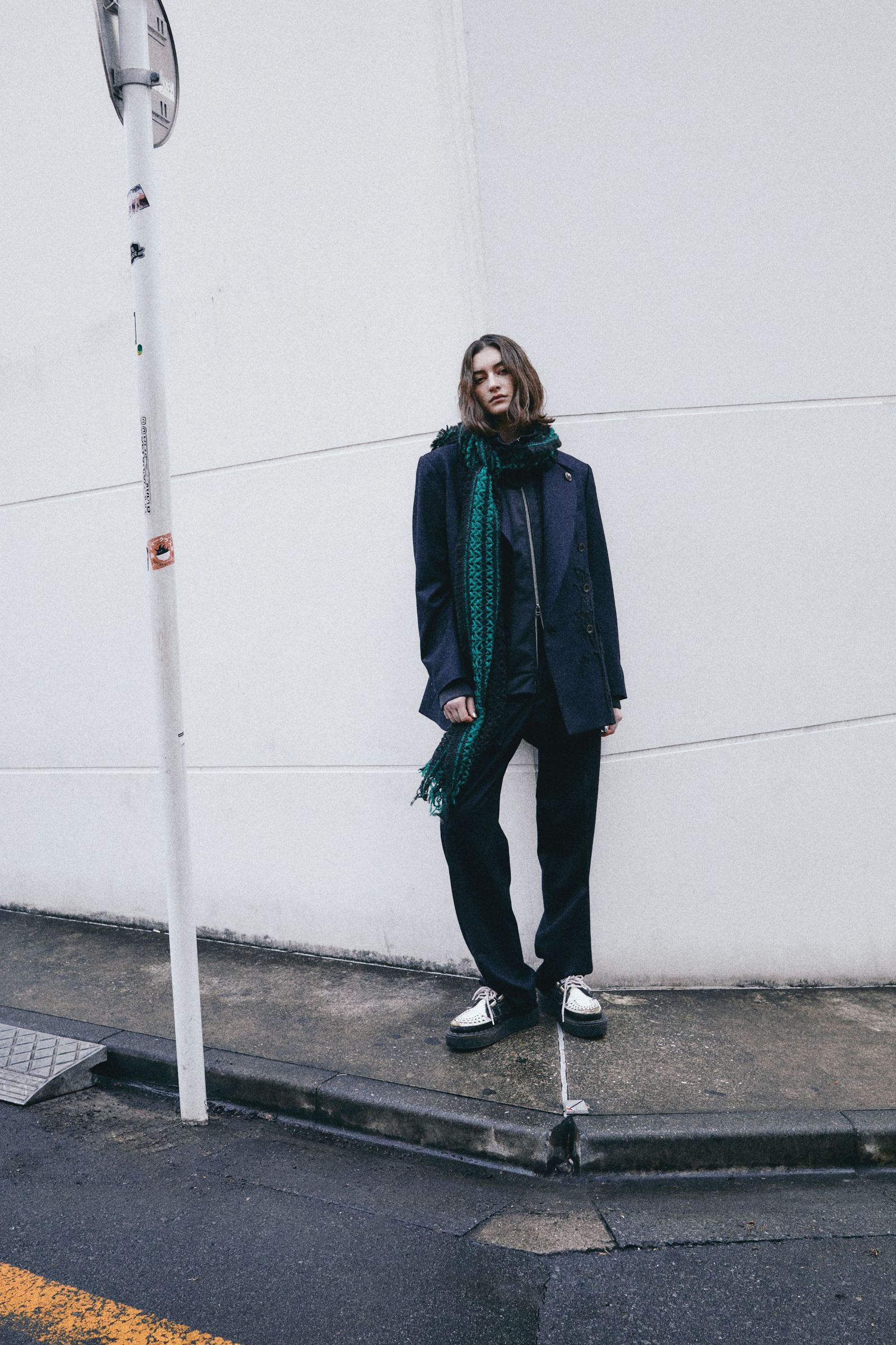 Code embroidery trousers / コード エンブロイダリー トラウザーズ