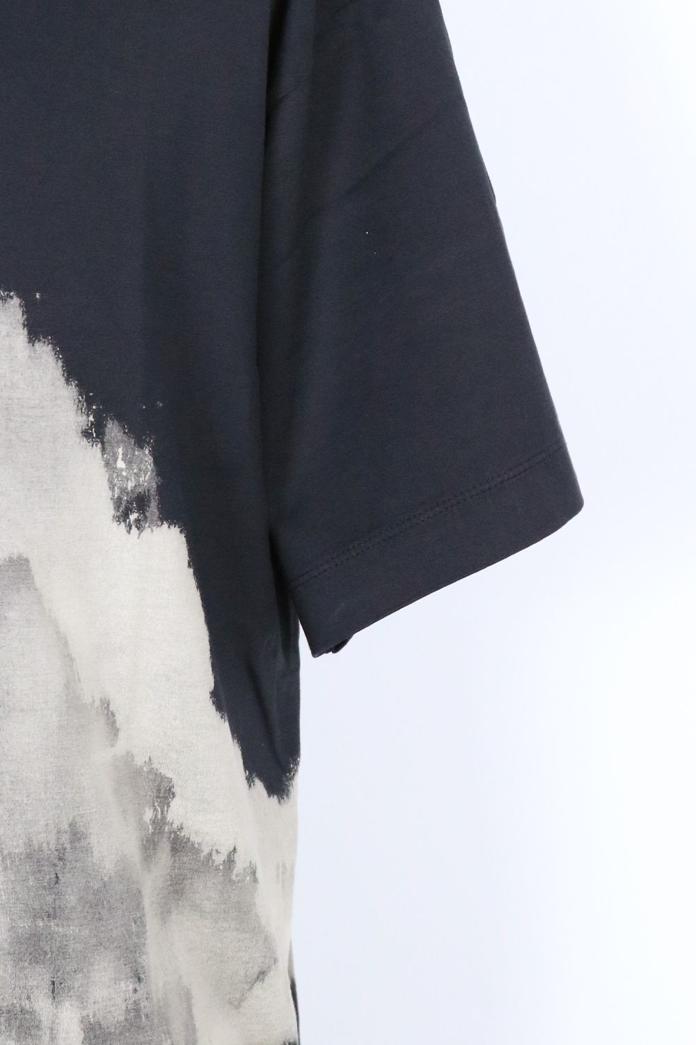 ORGANIC GIZA 80/2 KNIT COMFORT-FIT Tee "CLOUDY BLEACHING" / オーガニック ギザコットン ニット コンフォートフィット Tシャツ