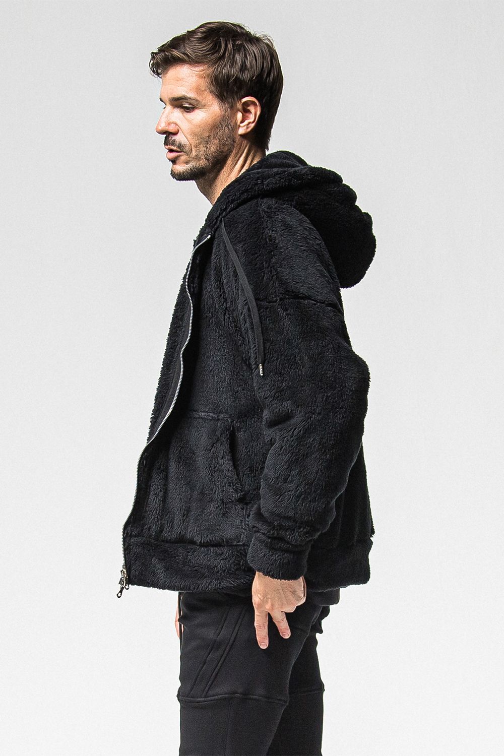 BOA ZIP LOOSE HOODIE / ボア ジップ ルーズ フーディ