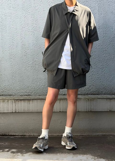 【N.HOOLYWOOOD TPES】DRAWSTRING SHIRT / PANELED T-SHIRT / HALF PANTS