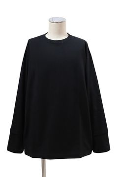 40/2 ORGANIC COTTON KNIT LAYERED TEE L/S / オーガニックコットン26G天竺 レイヤード Tシャツ