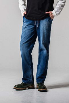 DENIM JERSEY WIDE PT / デニムジャージワイドパンツ