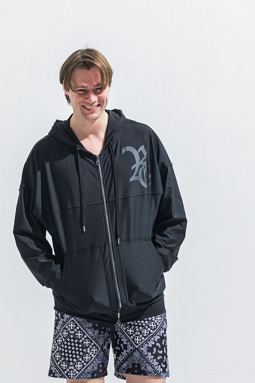 RUSH OVER ZIPUP HOODIE / オーバーサイズ ジップアップ ラッシュパーカー