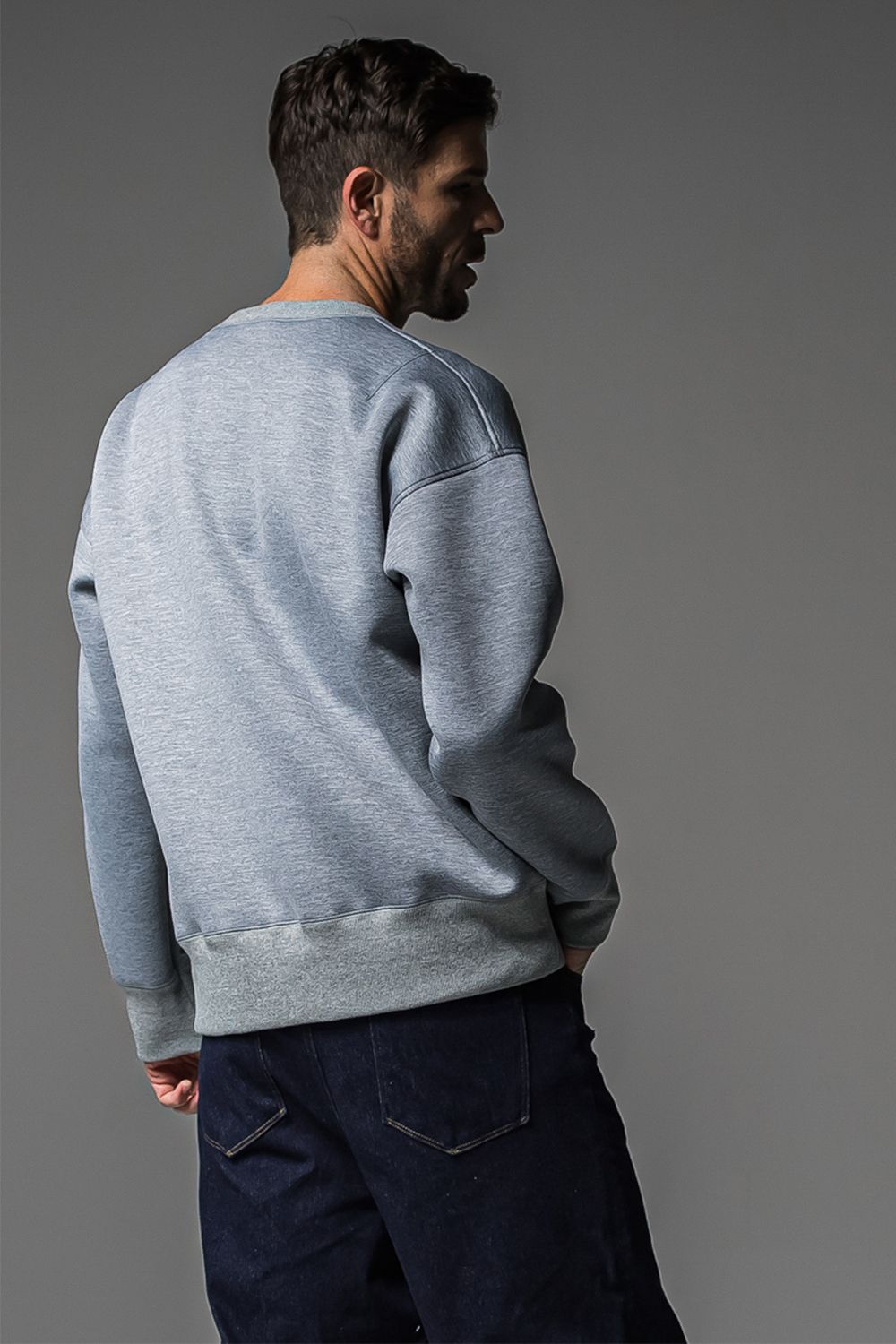 HD NOTHING DROP TRAINER / ドロップショルダー メッセージプリント ルーズトレーナー