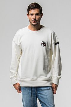 FRIDAY STANDARD LOGO VELOURS FLEECE TRINER / FRIDAYコラボ スタンダードロゴ 裏ベロアフリーストレーナー