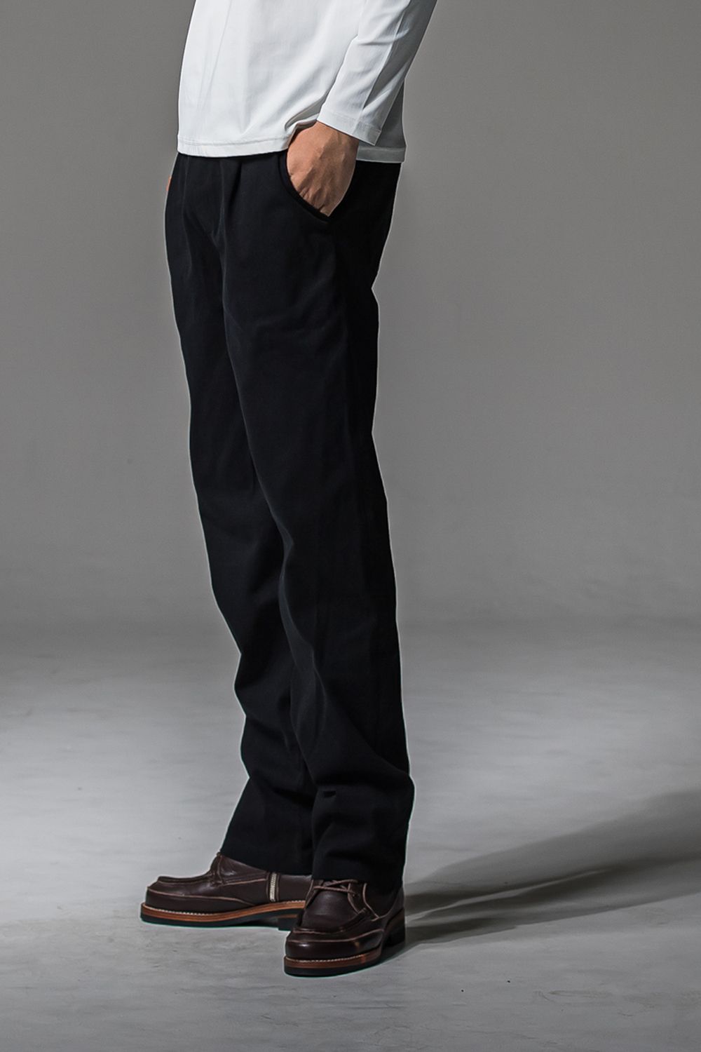DENIM JERSEY WIDE PT / デニムジャージワイドパンツ