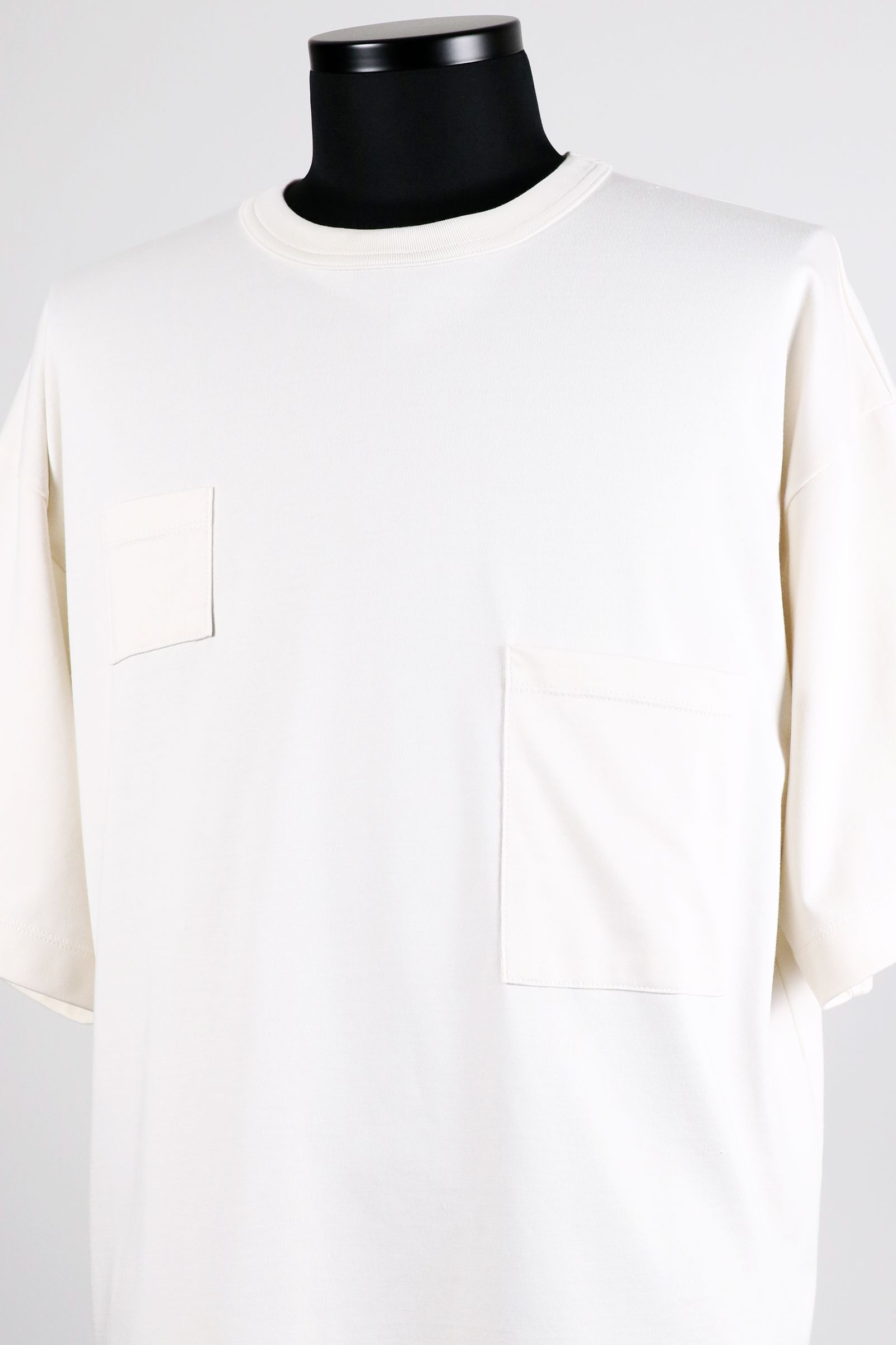 ORGANIC GIZA 60/3 KNIT DEVICES POCKET TEE / オーガニック ギザコットン ニット デバイス ポケット Tシャツ