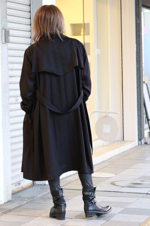 《kiryuyrik》Tencel Gabardine Drape Coat