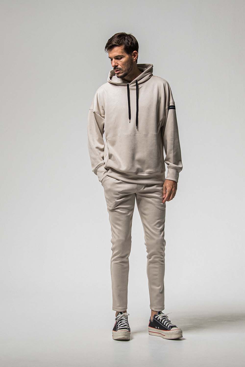 CHRIS EASY SUEDE TUCK PANTS / クリス イージー スウェード タックパンツ