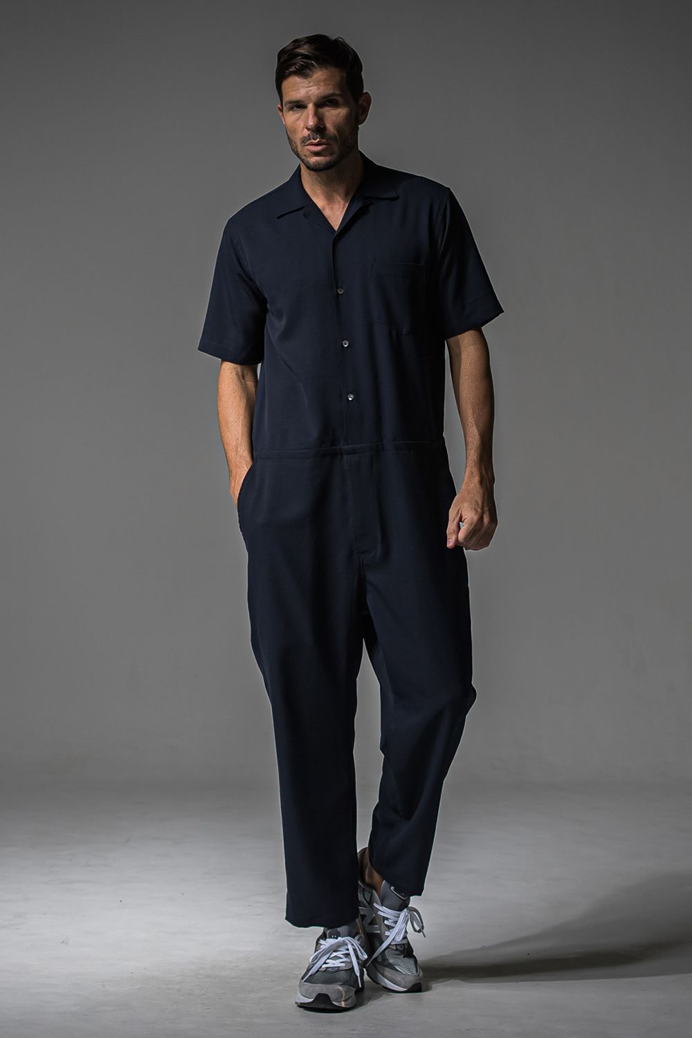 rage twill half all in one / 半袖シャツオールインワン