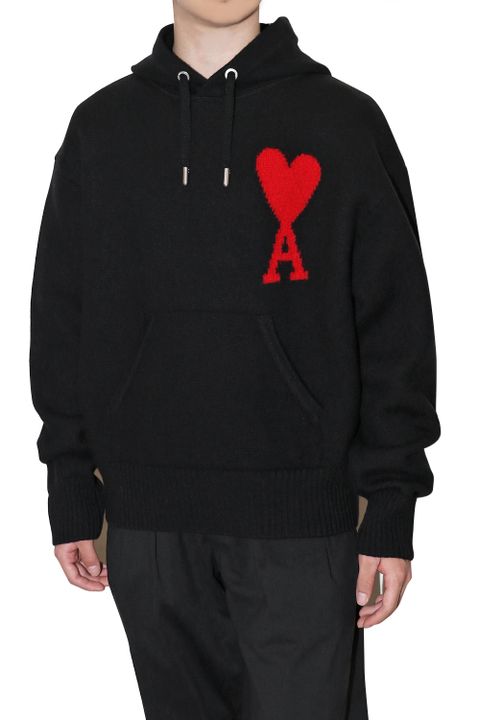 AMI DE COEUR KNIT HOODIE / アミ ドゥ クール ニット パーカ