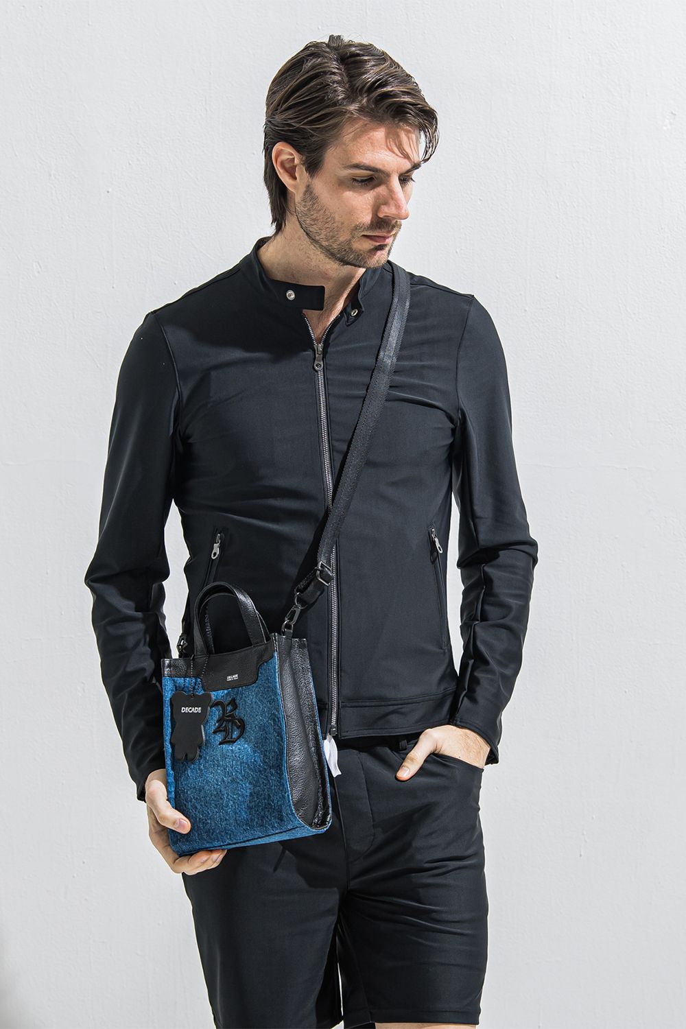 DENIM MINI TOTE BAG / decadeコラボ デニム ミニトートバッグ