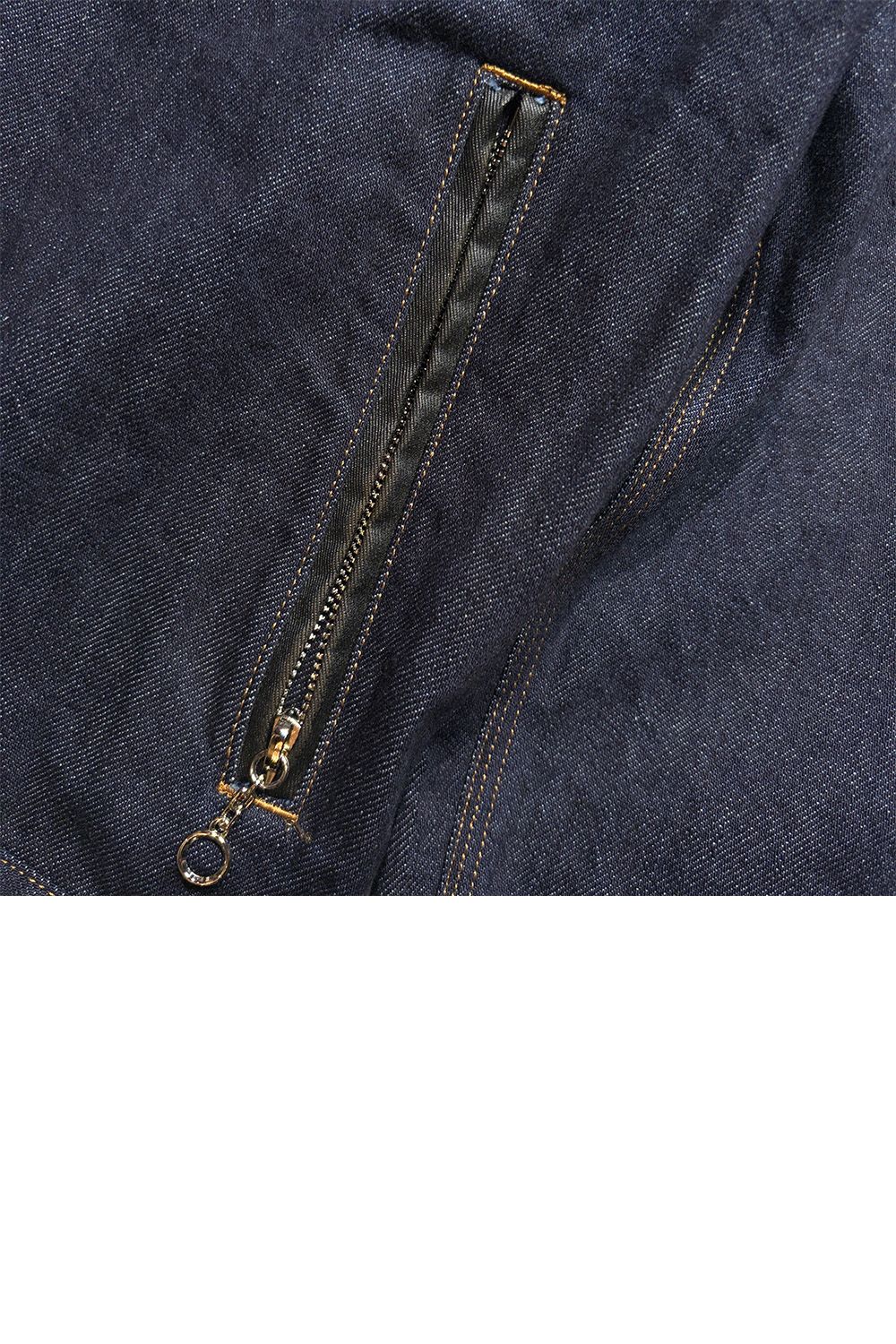 11.5oz DENIM JKT / PAT / 11.5オンス デニム ジャケット レザークロスガンパッチ