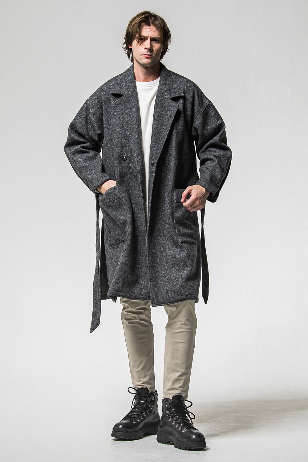 GOWN OVER COAT / オーバーサイズ ガウン コート