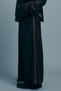 Flano cummerbund trousers  / フラノ ウール カマーバンド トラウザーズ
