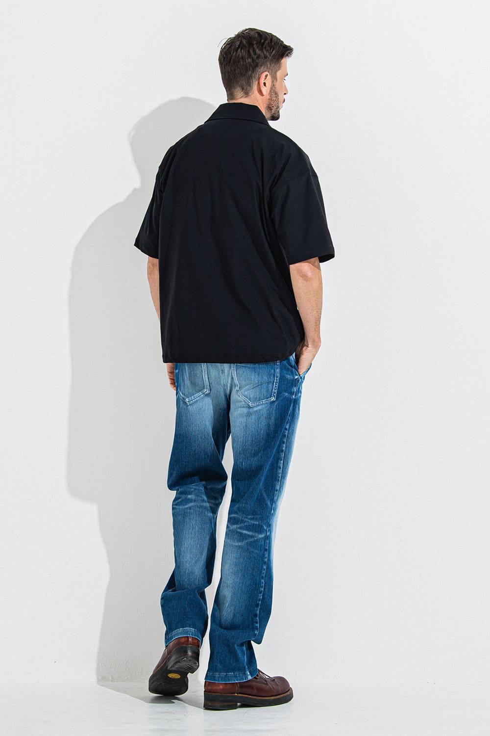 DENIM JERSEY WIDE PT / デニム ジャージ ワイド パンツ