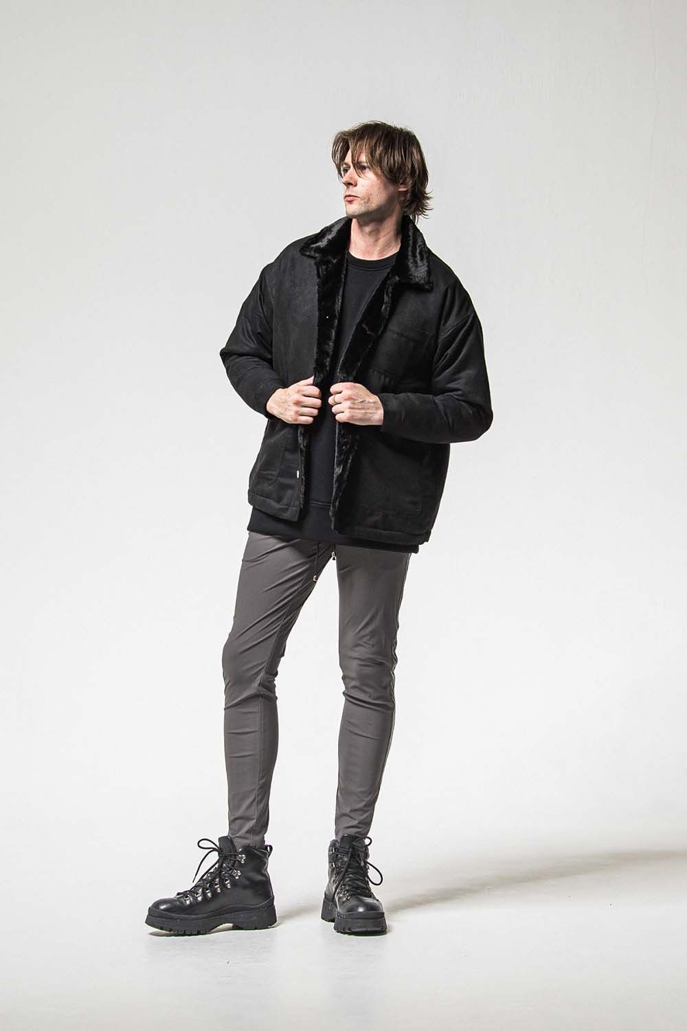 LEATHER LINE TRUCK PT / レザー ライン トラックパンツ