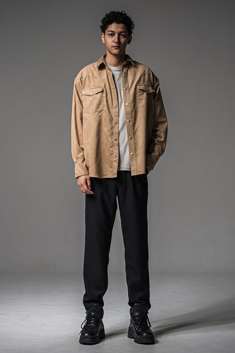 RESOUND CLOTHINGの新作パンツ、高級感のある軽量ウールのようでイージーケア性にも優れた高機能素材を使用、ワイドテーパードシルエットで万能なパンツをご紹介！