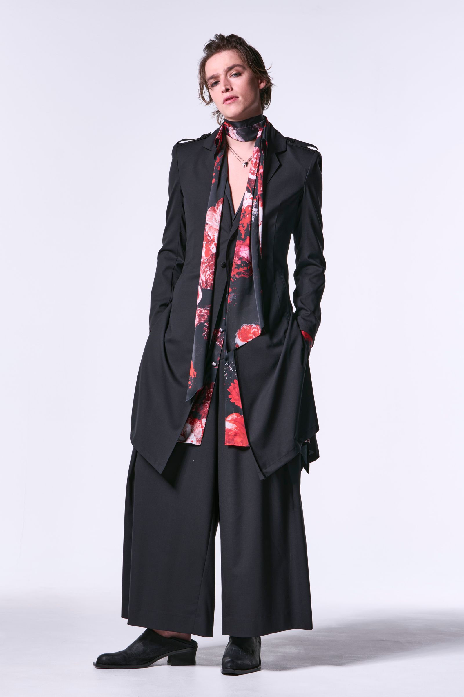 Splash Flora Satin Stole / スプラッシュフローラサテン ストール