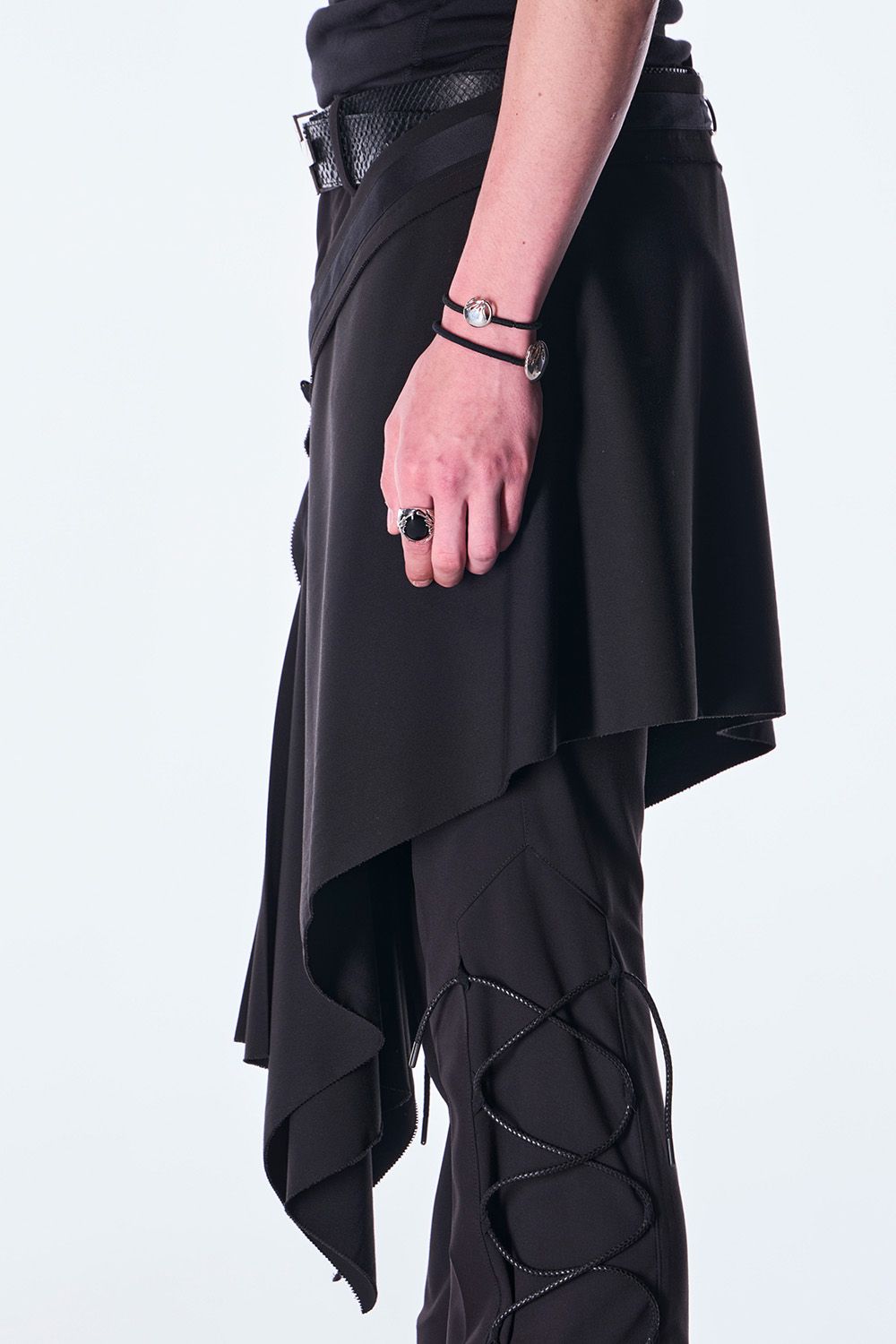 PE Gabardine Hip Hung Muffler / ポリエステル ギャバジン ヒップハング マフラー