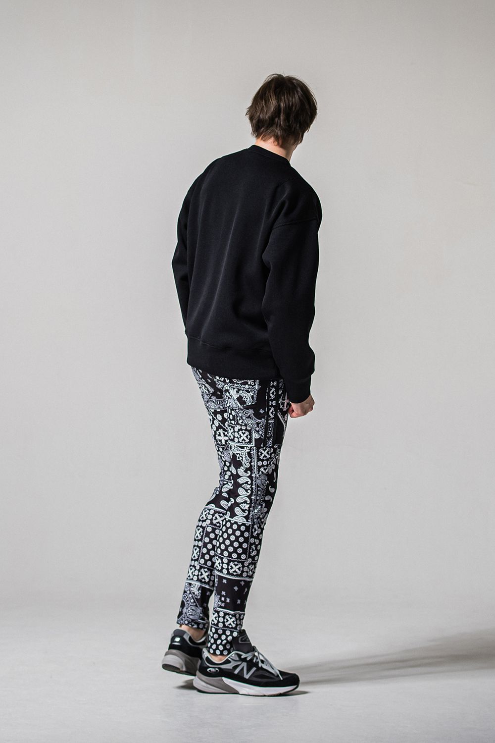 AZE MILITARY DROP TRAINER / 畔編み ミリタリー ドロップ トレーナー