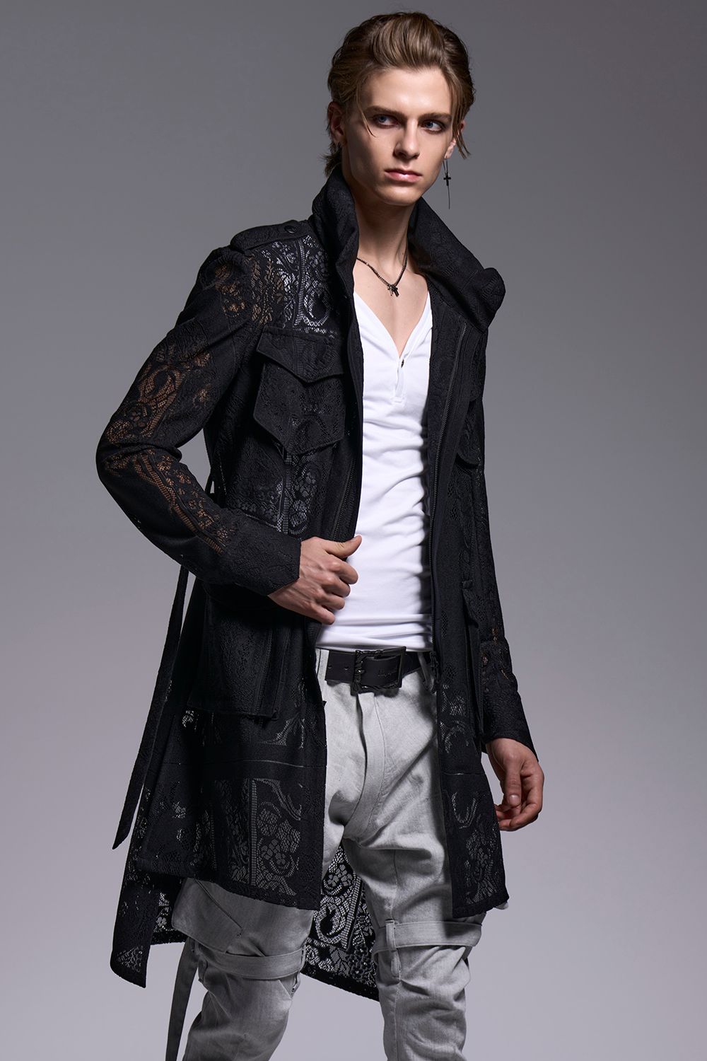 BEATENJIKU Henry Neck Tank Top / ベア天竺 ヘンリーネック タンクトップ