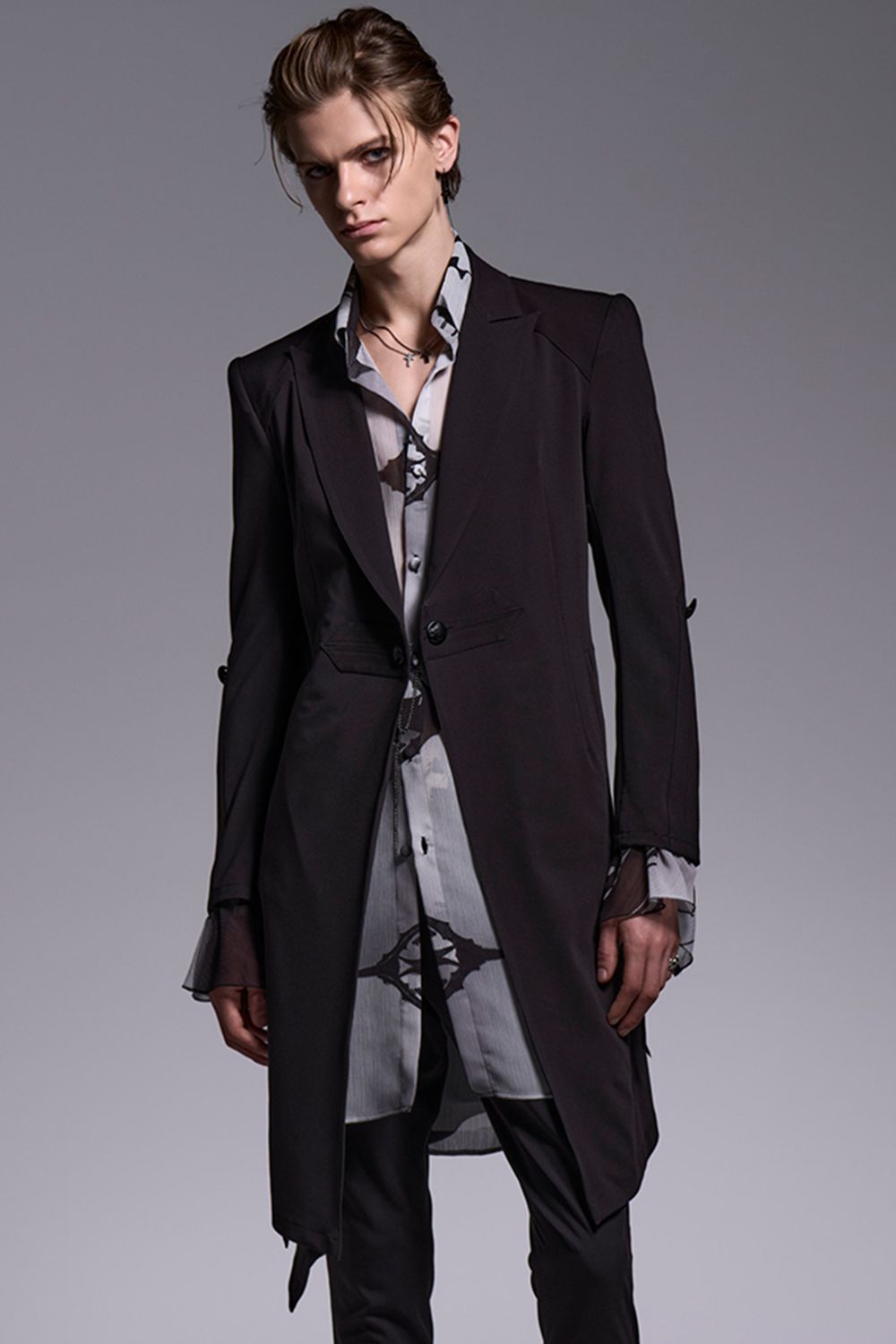 T/R Gabagine Goth Flare Jacket / T/Rギャバジン ゴス フレア ジャケット