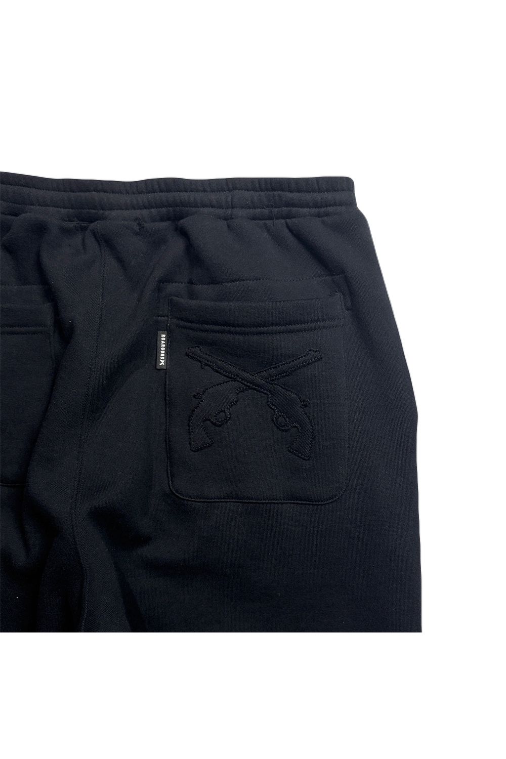 LEATHER PATCH PANTS / レザー パッチ スウエット パンツ