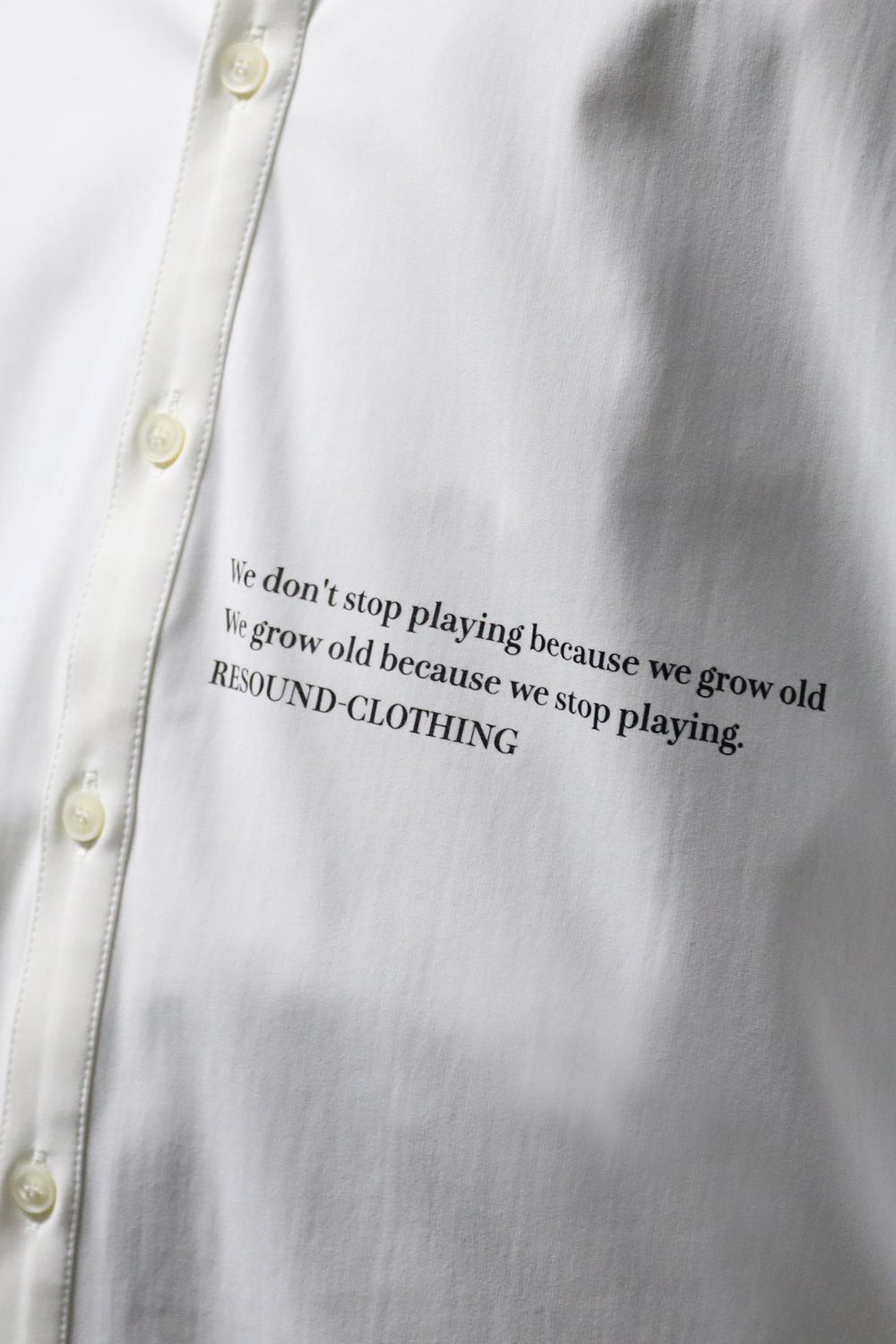 RESOUND CLOTHINGの人気ナイロン素材を使用したlaid-back別注“NYLON JACK SHIRTS”スタイル