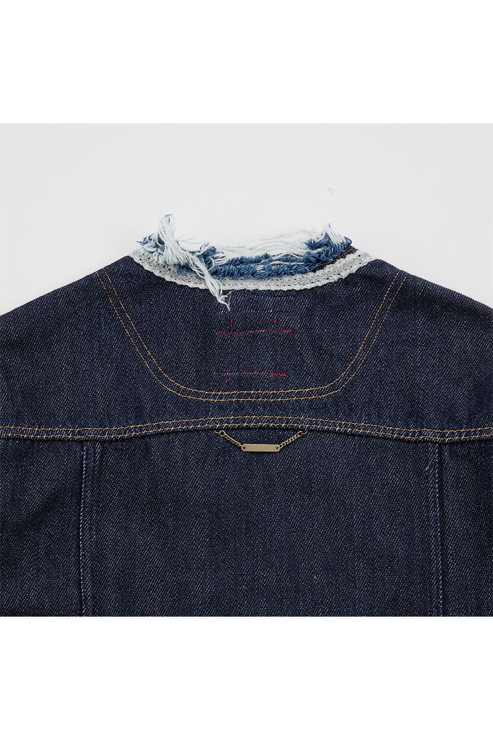 Lace tape denim BL / レース テープ デニム ブルゾン
