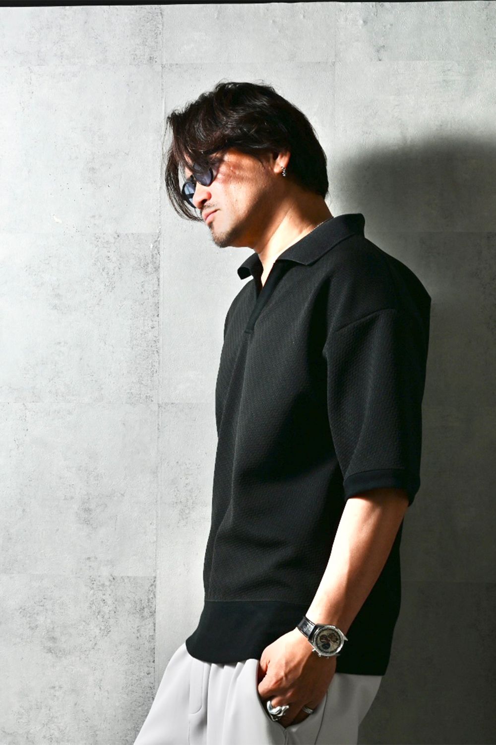 blisterpolo / オーバーサイズスキッパーポロ