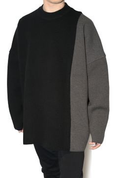 2TONE KNIT SWEAT / ツー トーン ニット スウェット