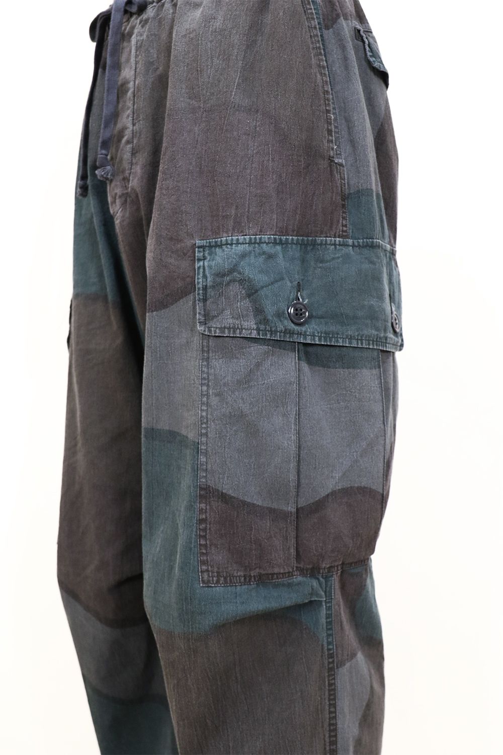 TUMBLED ORGANIC COTTON POPLIN FATIGUE PANTS / オーガニックコットン ポプリン ファティーグパンツ