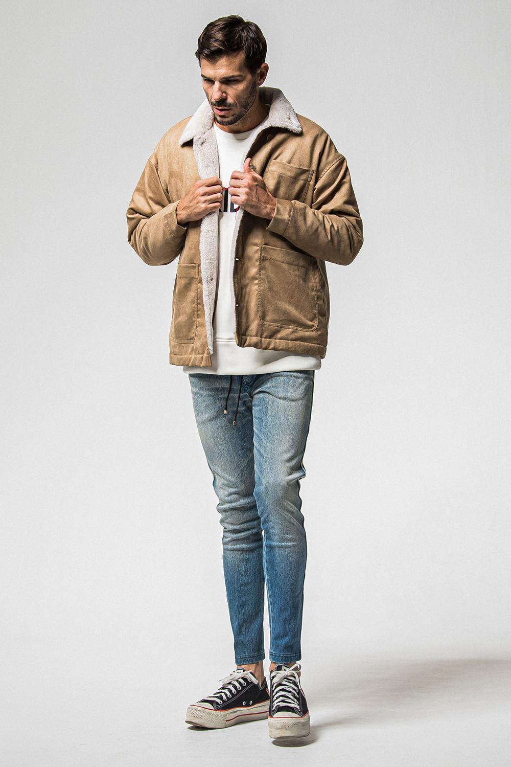 SUEDE FUR COVER ALL / スウェード ファー カバーオール