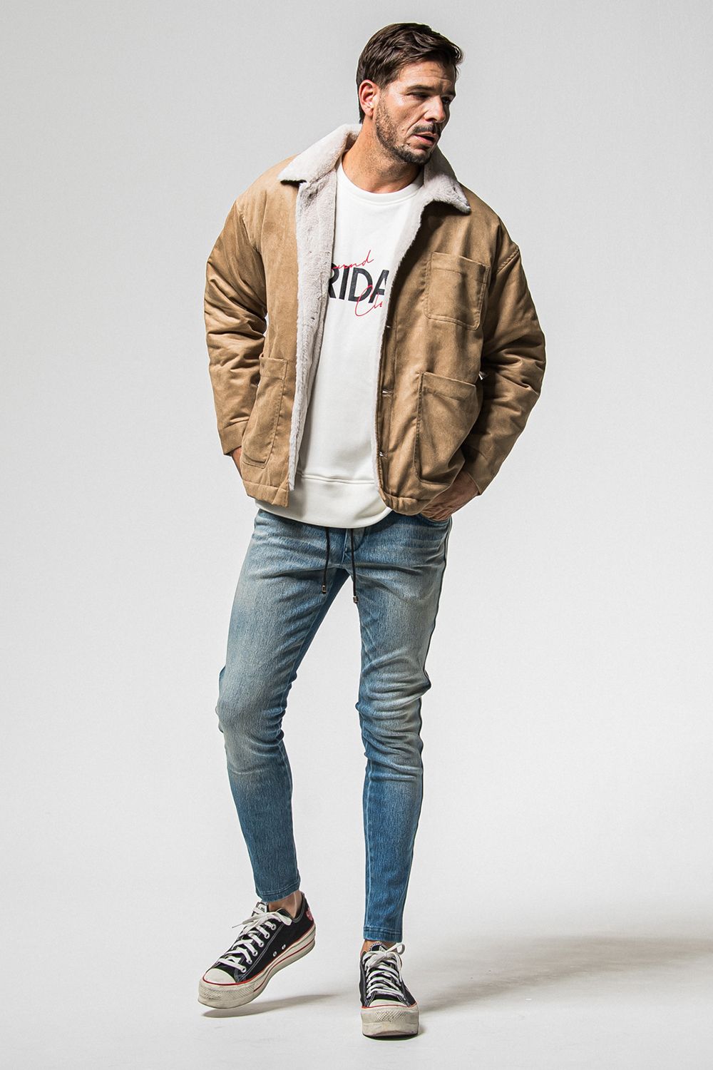 SUEDE FUR COVER ALL / スウェード ファー カバーオール