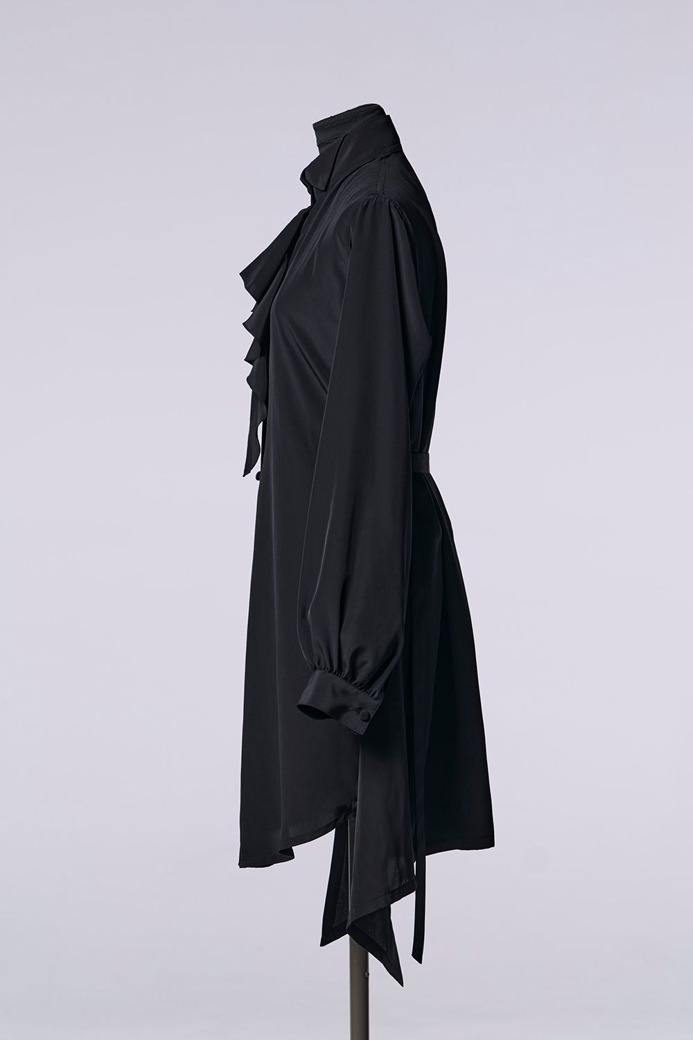 Recycle Decine Single Frill Shirt / リサイクル デシン シングル フリル シャツ