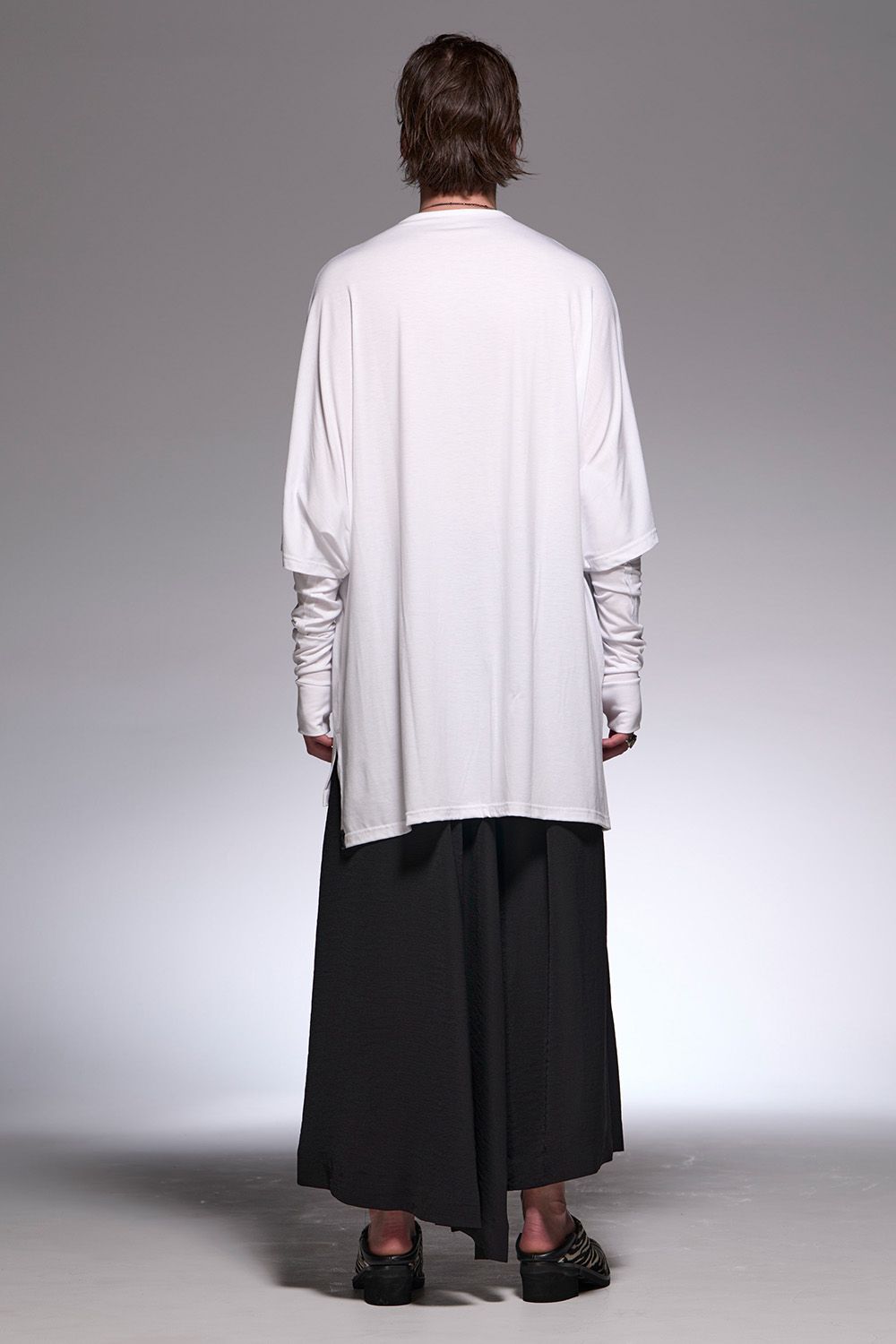 kuri-yページ kiryuyrik - Vintage Twill Skirt Wide Tuck Slacks