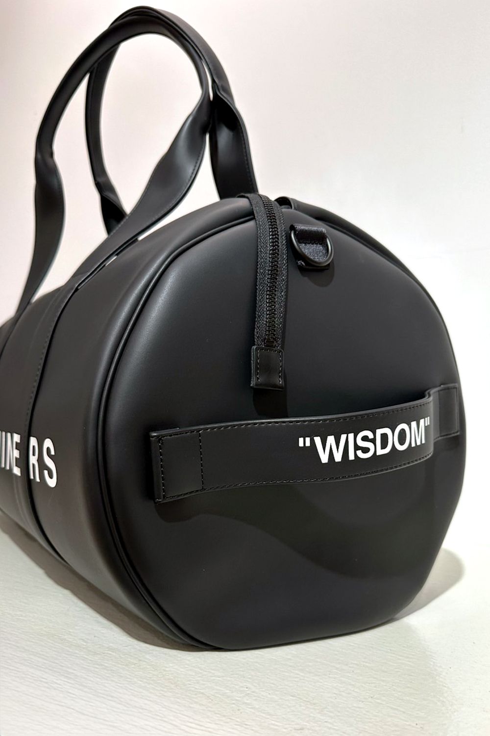 LEATHER BOSTON BAG / シンセティックレザー ボストンバッグ