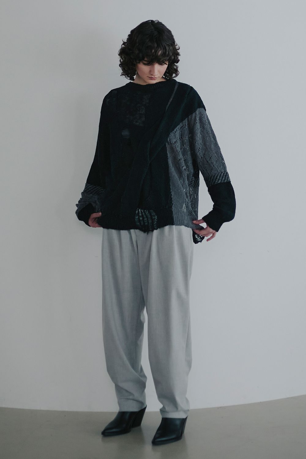 Mixed texture Knit / ミクスド テクスチャー ニット