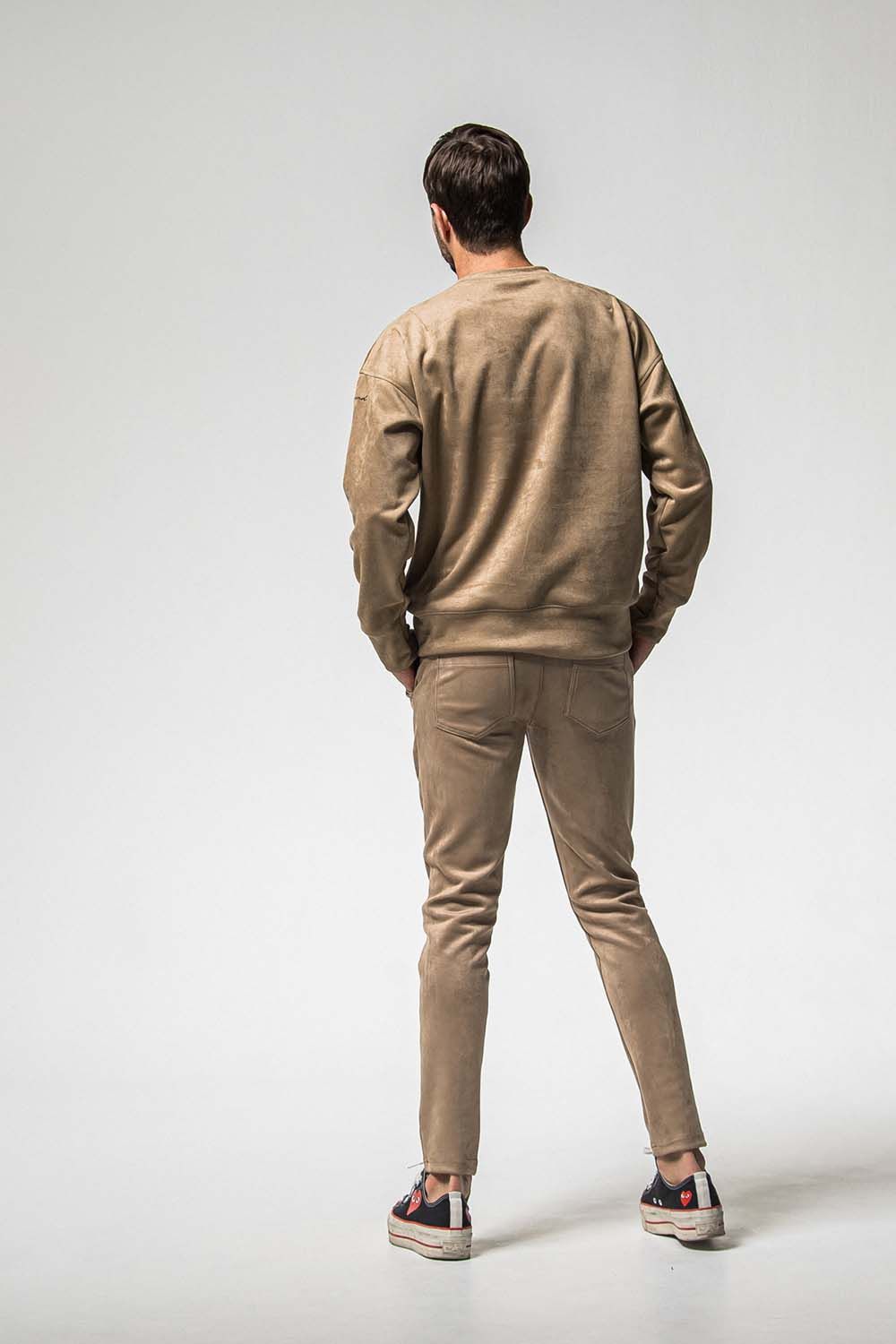 CHRIS EASY SUEDE TUCK PANTS / クリス イージー スウェード タックパンツ
