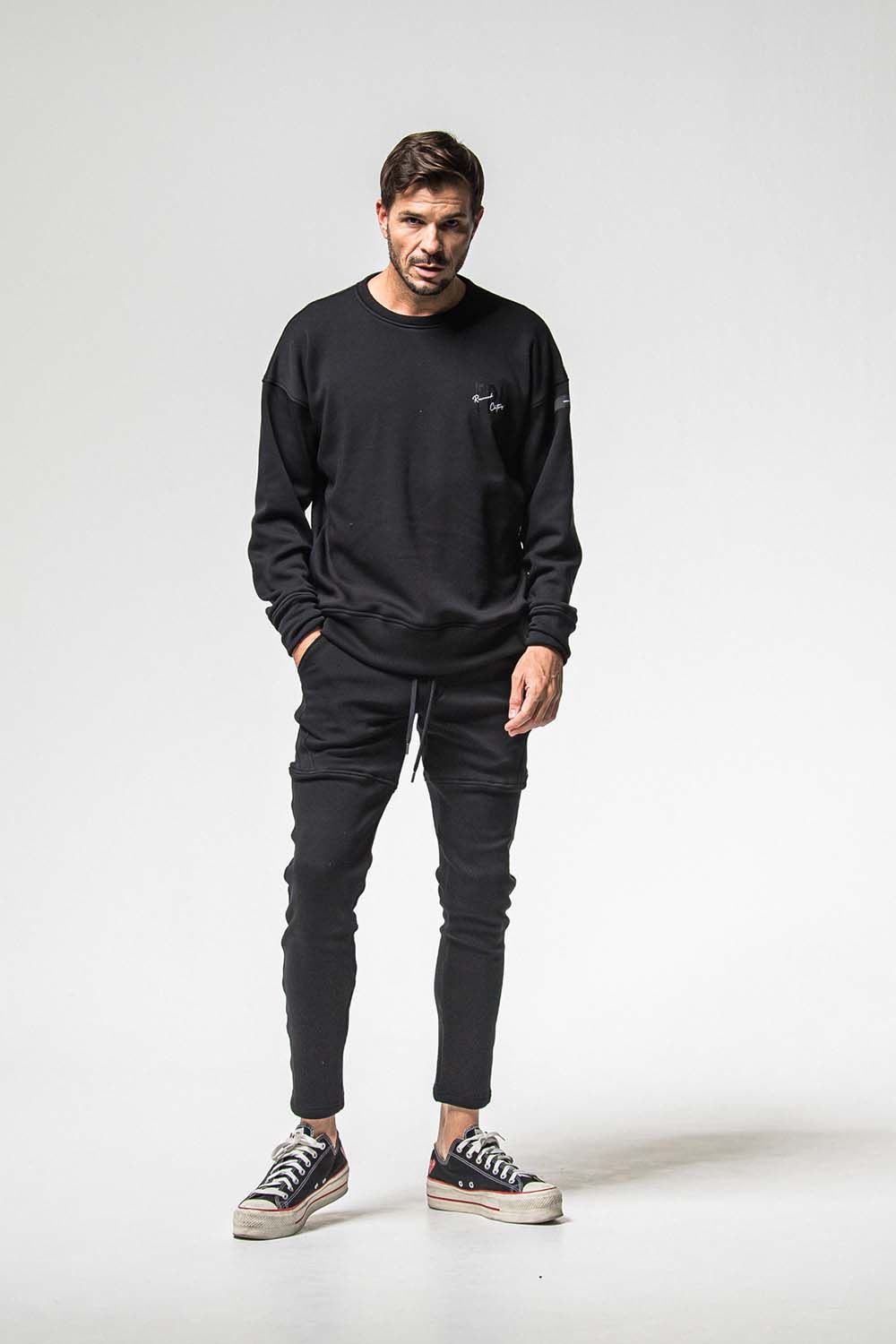 FRIDAY STANDARD LOGO VELOURS FLEECE TRAINER / フライデー スタンダードロゴ ベロア フリース トレーナー