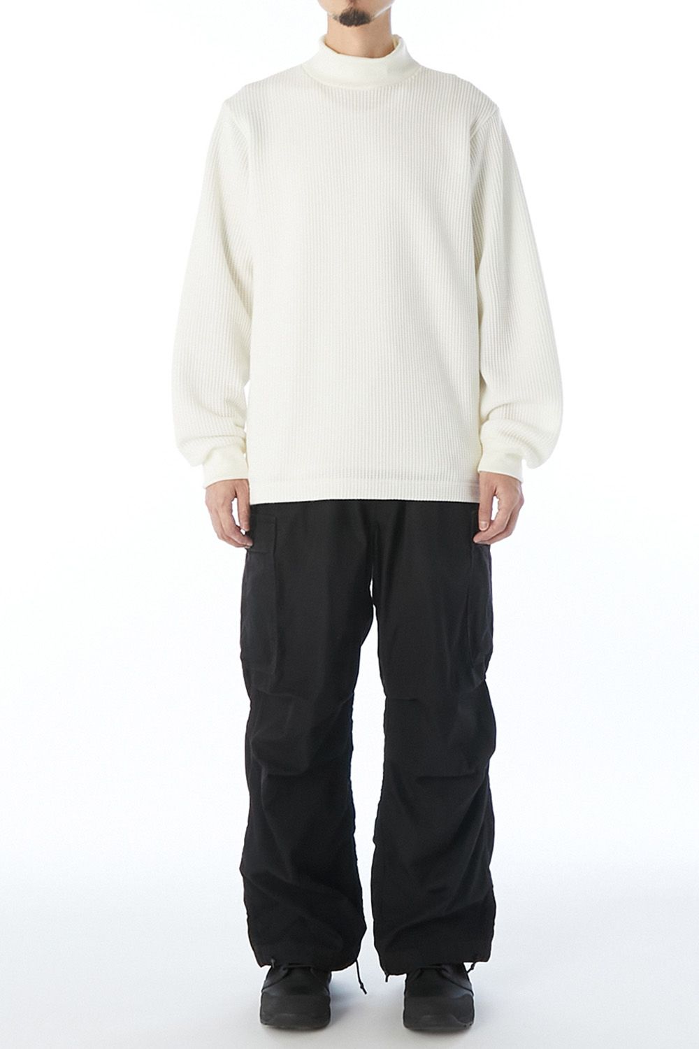N.HOOLYWOOD TEST PRODUCT EXCHANGE SERVICE MOCK NECK LONG SLEEVE T-SHIRT / エヌハリウッド テストプロダクトエクスチェンジサービス モックネック ロングスリーブ
