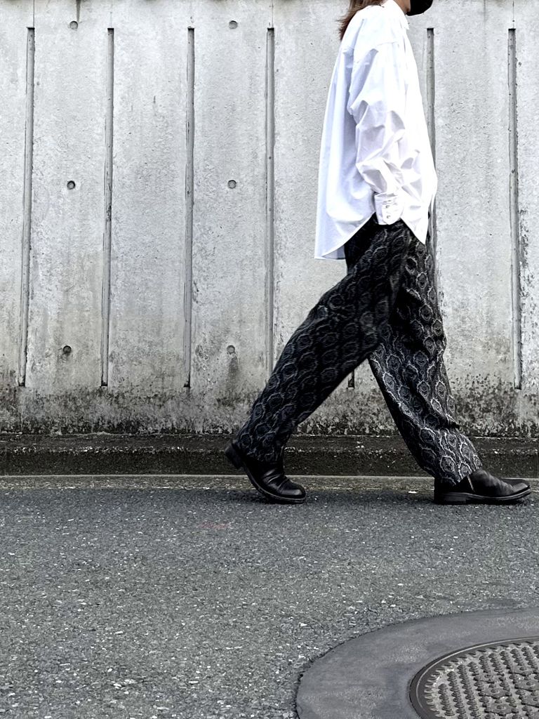 markaの夏のウェアとしておすすめのHABUTAE SILK OPEN COLLAR SHIRT＆HABUTAE SILK PANTS