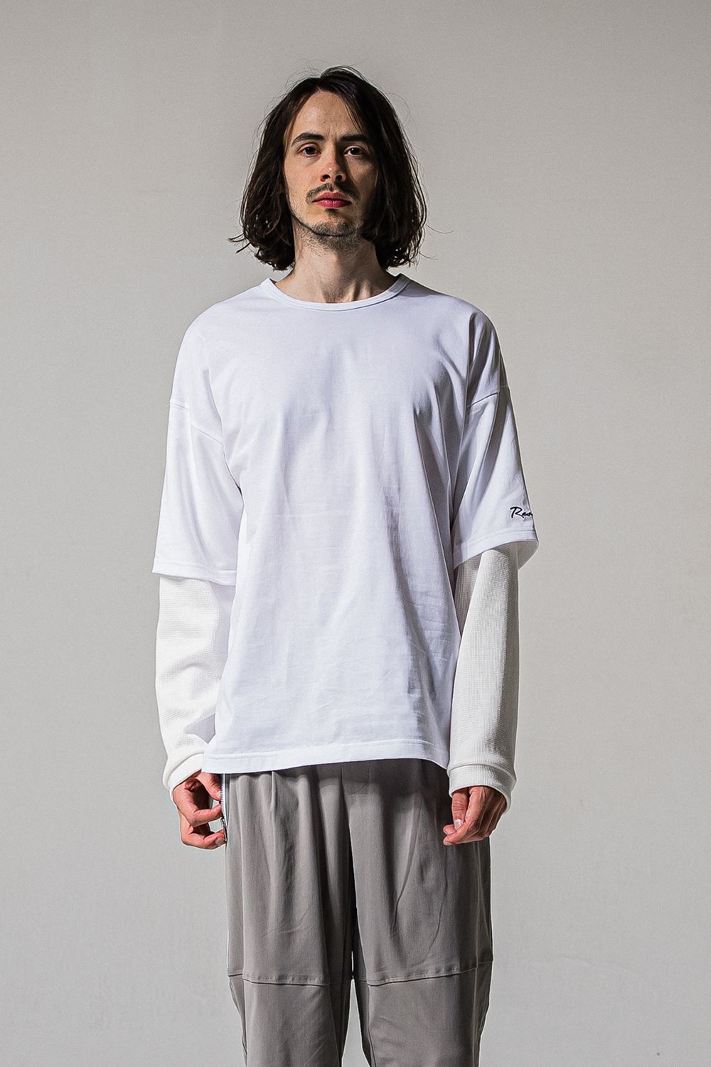 FAKE LAYERED WAFFLE LONG SLEEVE / フェイクレイヤード ワッフル ロングスリーブ