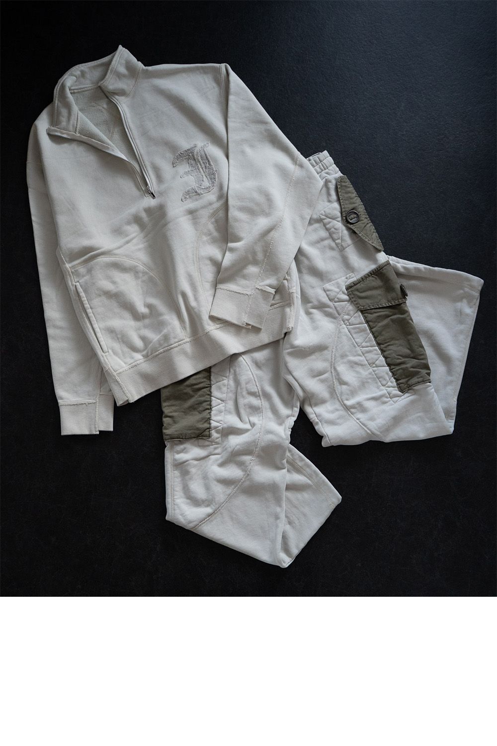 PARACHUTE SWEATPANTS / パラシュート スウェット パンツ リメイクパンツ