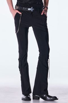 High Tension Jersey Lace Up Flare Pants / ハイテンション ジャージ レースアップ フレア パンツ