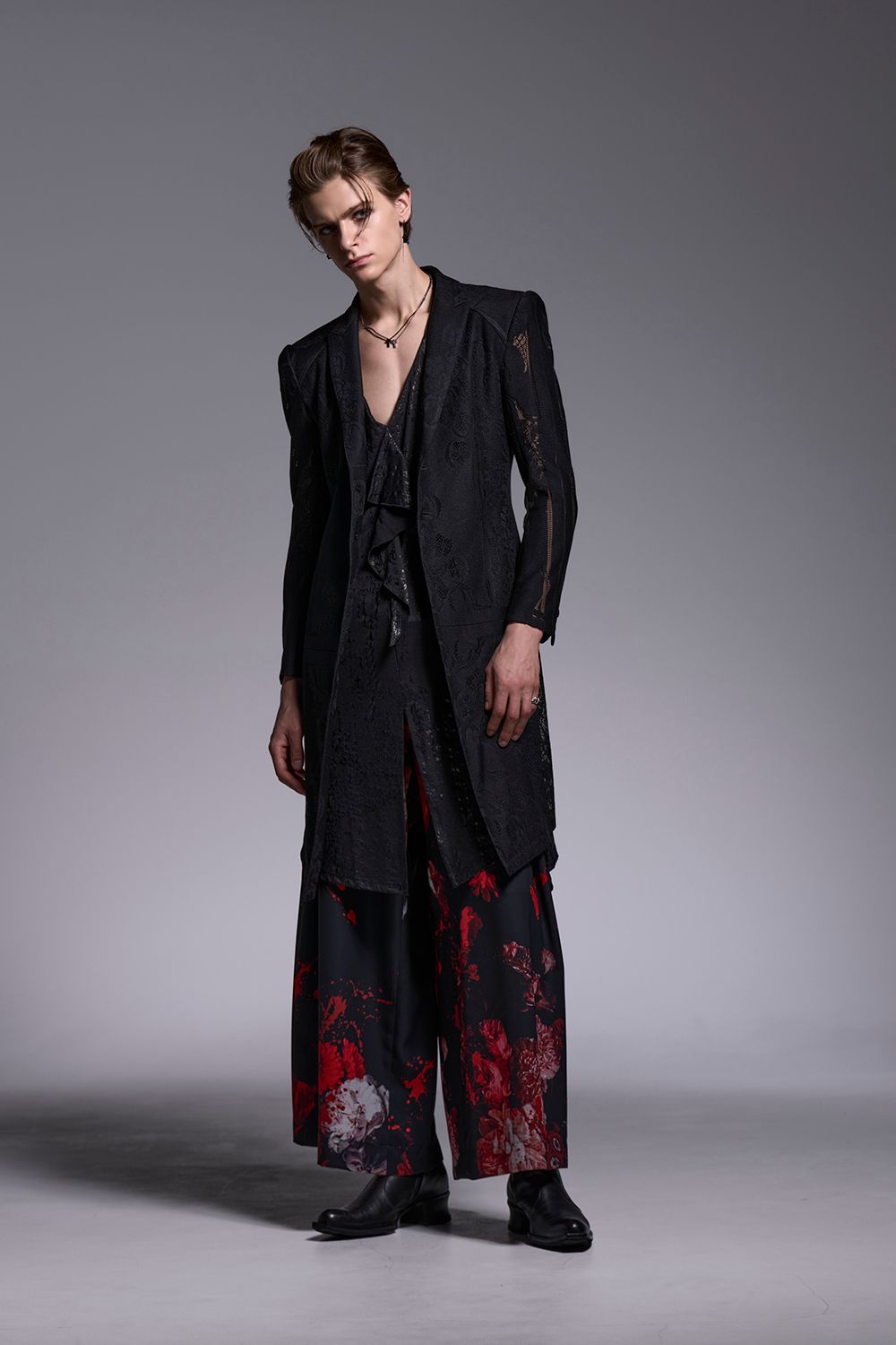 CROSS-Lace Flare Jacket / クロスレース フレアジャケット