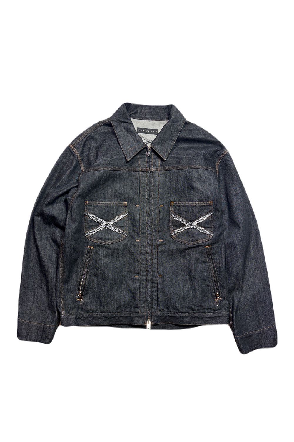 11.5oz DENIM JKT / PAT / 11.5オンス デニム ジャケット レザークロスガンパッチ