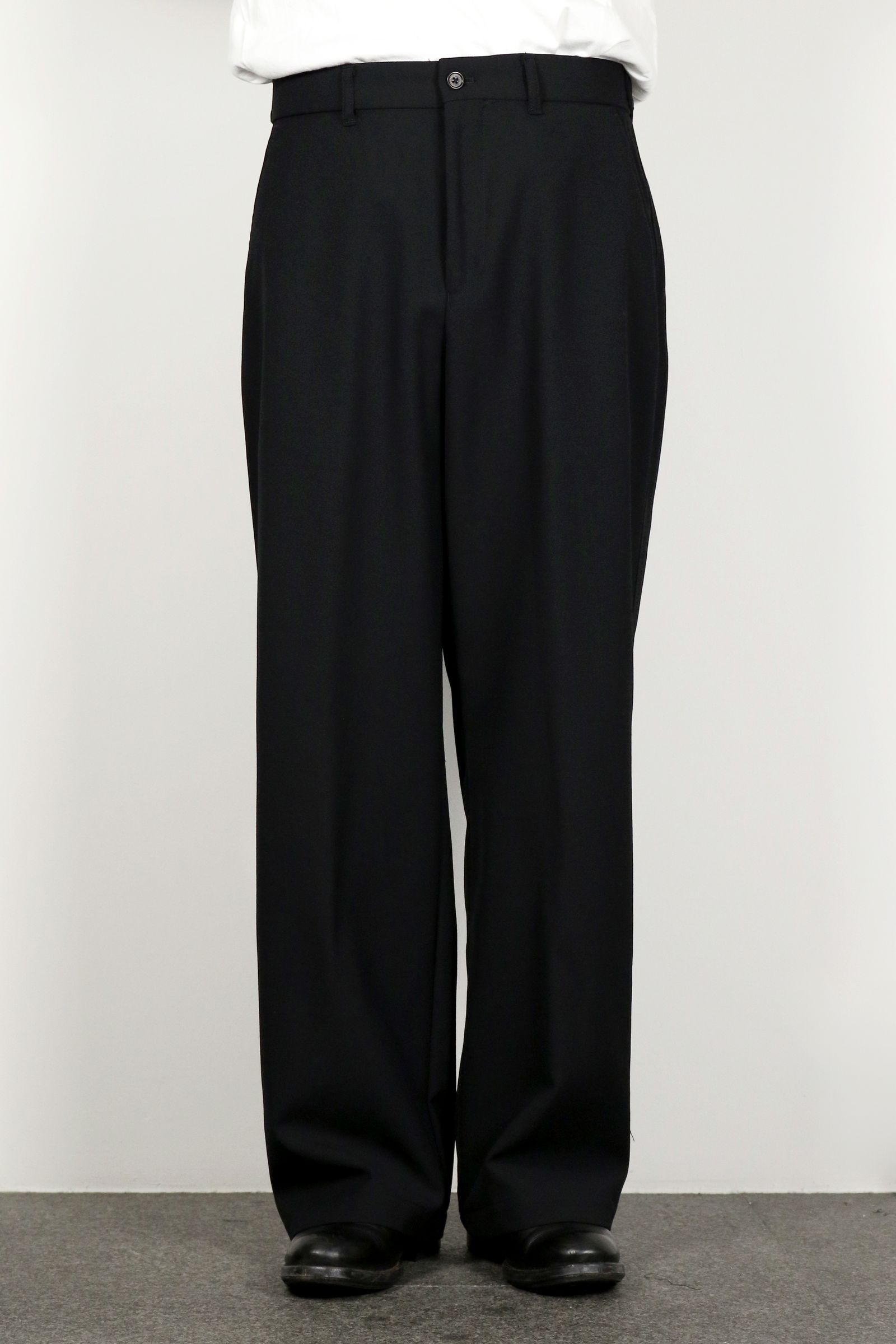 MARKAWARE - ORGANIC WOOL SURVIVAL CLOTH WIDE CARPENTER TROUSERS / オーガニック  ウール サバイバルクロス ワイド カーペンター トラウザーズ | laid-back