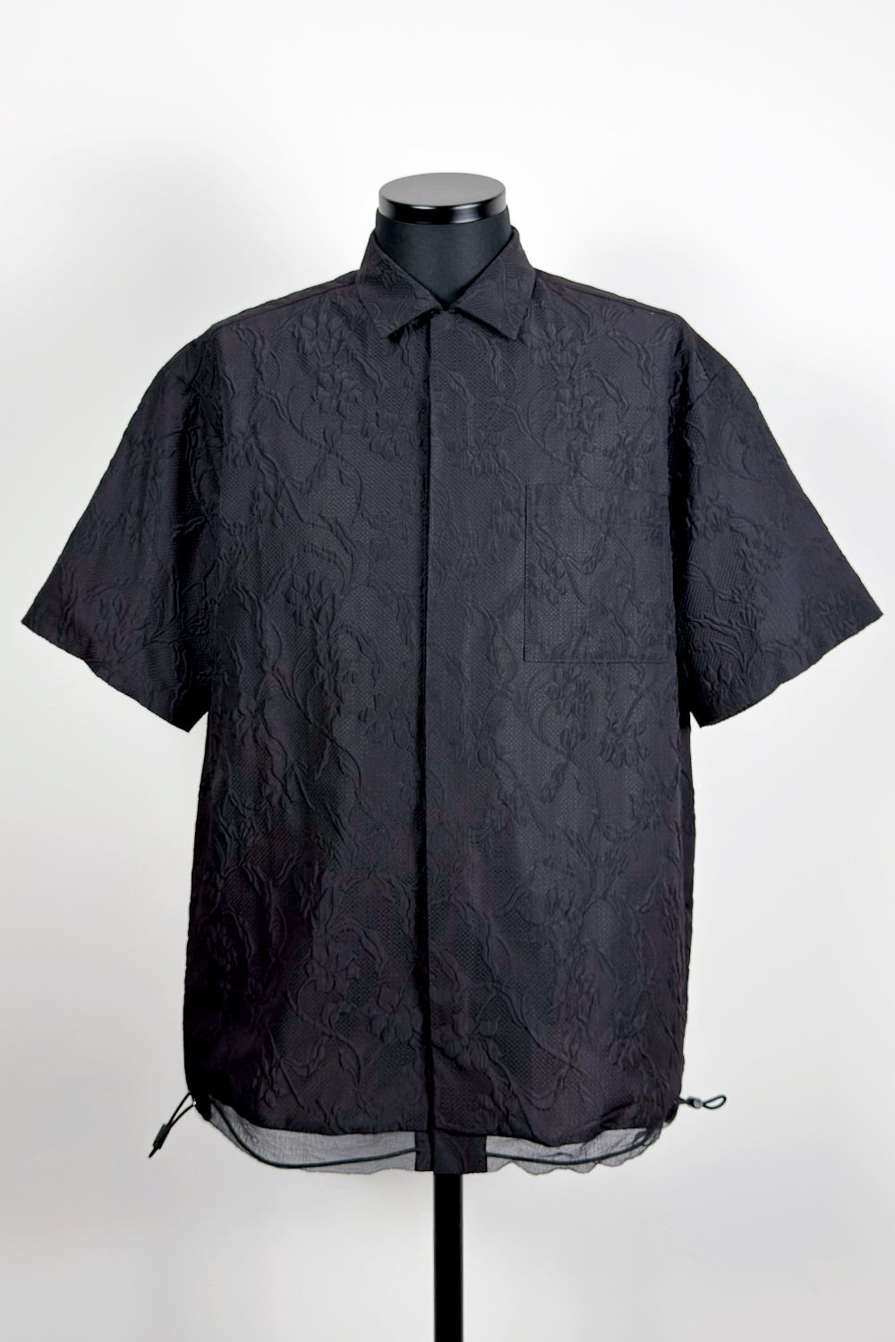 Embossing S/S open collar SH / エンボス ショートスリーブ オープンカラー シャツ